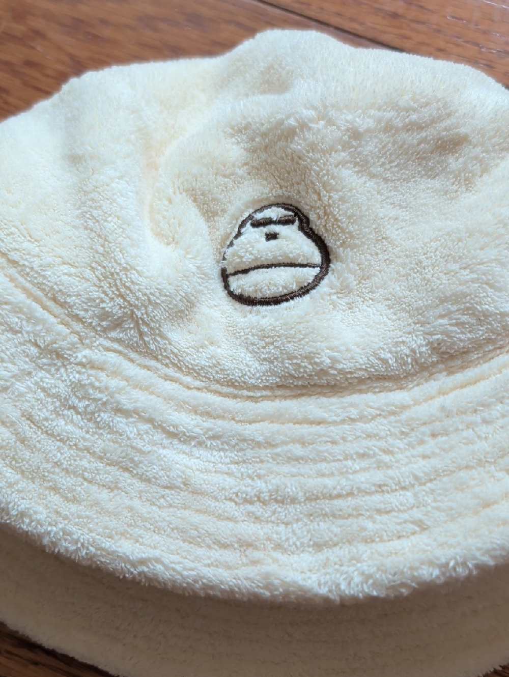 Cream Terry Bucket Hat